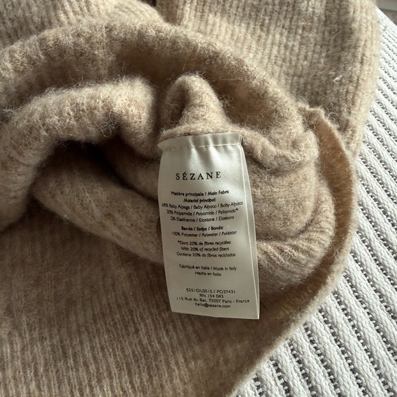 Sezane Othello Cardigan Light Beige - Picture 8 of 11